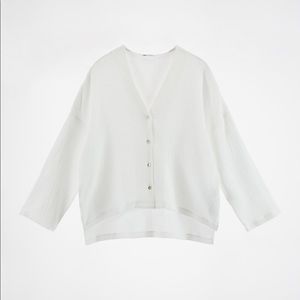 Zara white button up